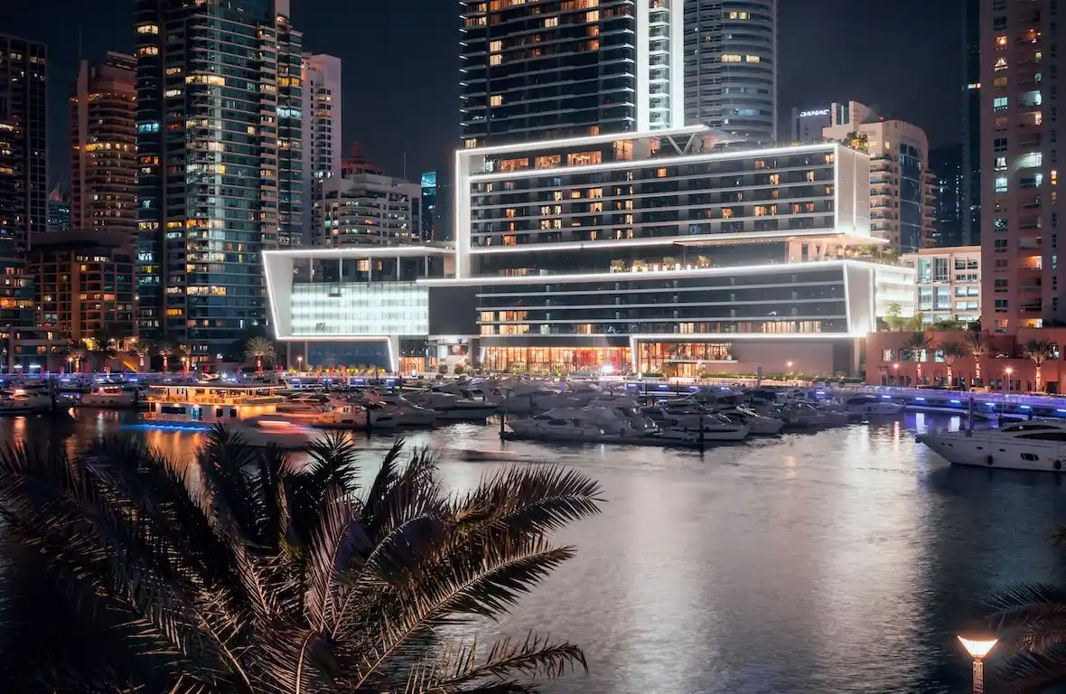 Night View of the Dubai Marina